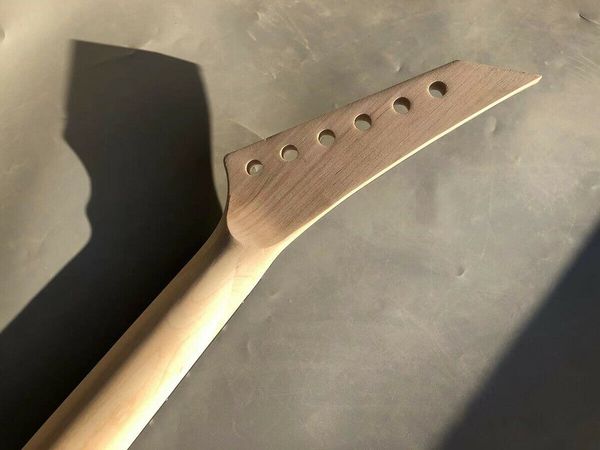 

reverse maple guitar neck 24fret 25.5inch maple fretboard locking nut #j14