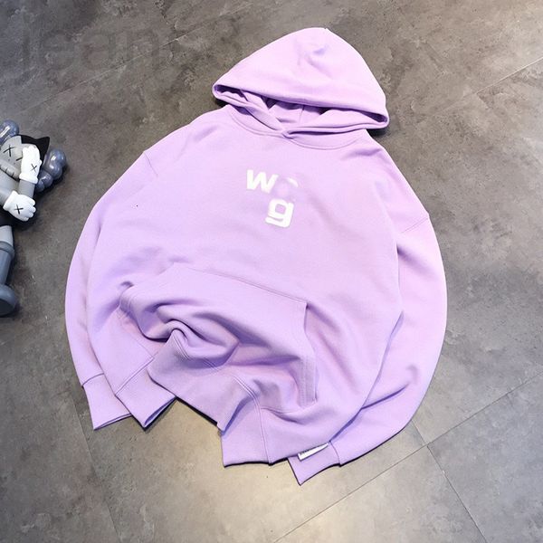 

women's hoodies & sweatshirts designer korea chao brand autumn 2021 lovers wa foam letter terry hooded women's loose casual kz50, Black