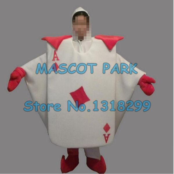 Mascotte bambola costume mascotte di alta qualità carte da gioco mascotte costume formato adulto personalizzabile cartone animato Poker CARDS tema carnevale vestito operato