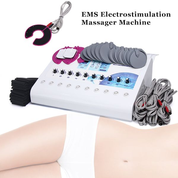Máquina de eletroestimulação de estimulação muscular em Slimming EMS ondas russas ElectricMusclestimululululador de salão de salão de uso em casa