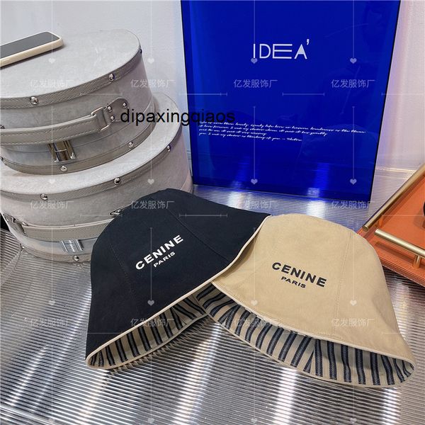 

ball caps celina correct version 22 spring and summer new printed double-sided fisherman hat fashionable simple versatile contrast color str, Blue;gray