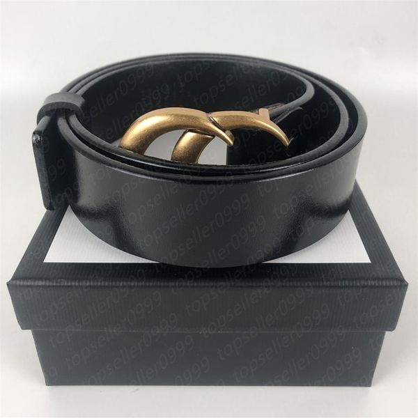 

designer women's belt 10 styles men's fashion luxury wide 3.8cm big buckle bronze and black belts with box234k, Black;brown