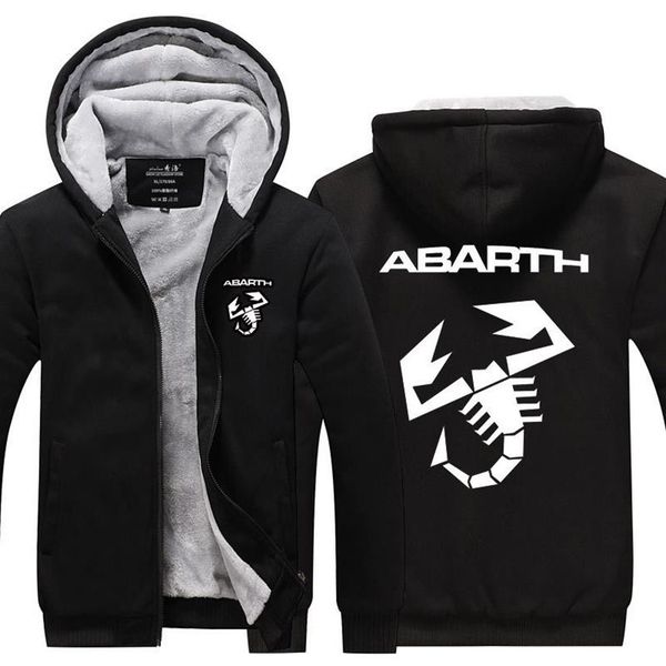 

male jacket winter fashion new arrive thicken abarth sweatshirt clothes winter hooded coat 2010202765, Black