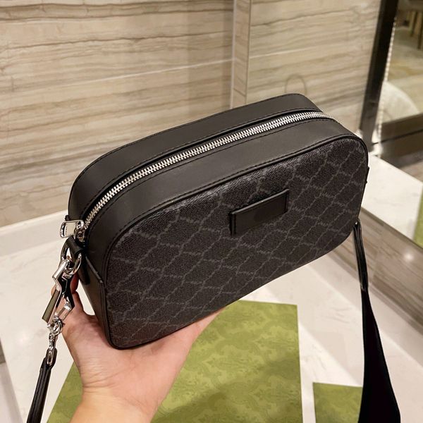 

men satchel bag crossbody leather luxury designer brand bags fashion shoulder handbags letter purse phone wallet metallic