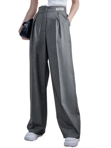 

dazy letter patch detail slant pockets pants o1qu#, Black;white