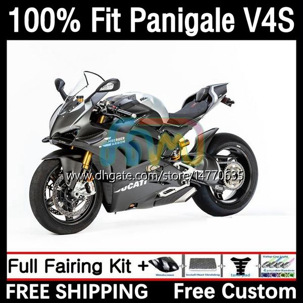 OEM-Karosserie für Ducati Panigale V 4 V4 S R V4S V4R 2018 2019 2020 2021 Body Kit 1DH.12 Street Fighter V4-S V4-R 18-21 V-4S V-4R 18 19 20 21 Injektionsformform Kohlenstofffarbe Carbon Farbe