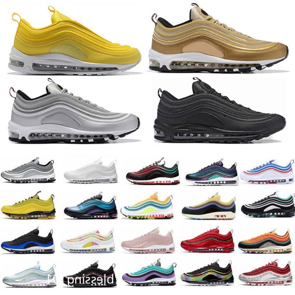 

2018 casual tripel white metallic gold silver bullet white 3m premium casual shoes men women sneakers with gift t566