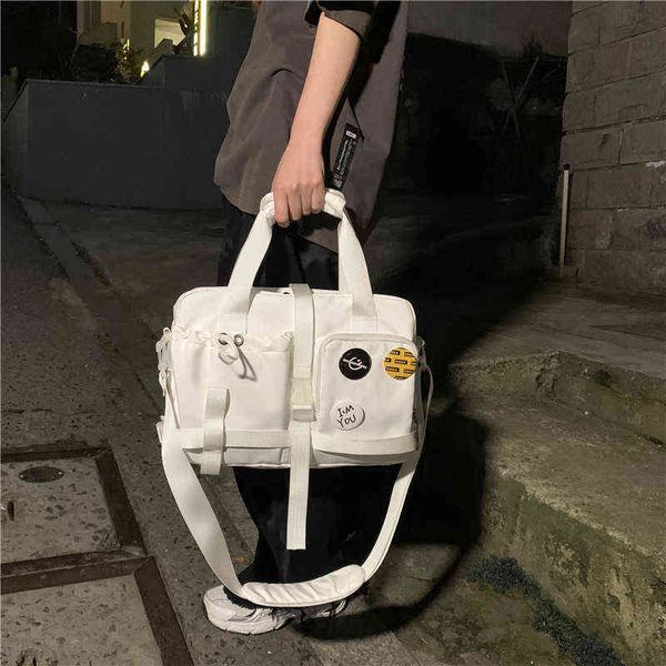 

handbag 2022 new korean nylon women's bag brand single shoulder large capacity men's messenger couple backpack 0722
