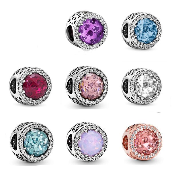 

loose beads women 925 sterling silver charms luxury jewelry fit pandora bracelets cubic zicnia design with original box ladies diy making, Black