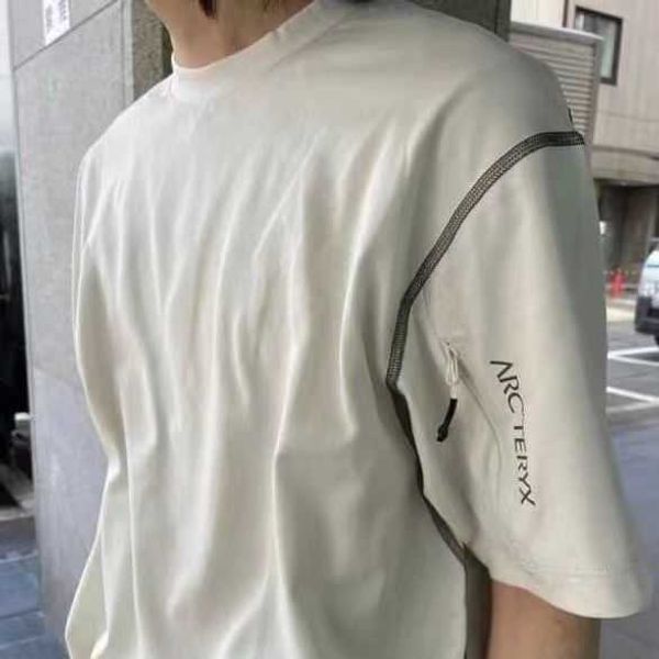 

men's t-shirts bird system-a city functional style advanced zipper printed short sleeve outdoor short sleeve vibe style short sleeve, White;black