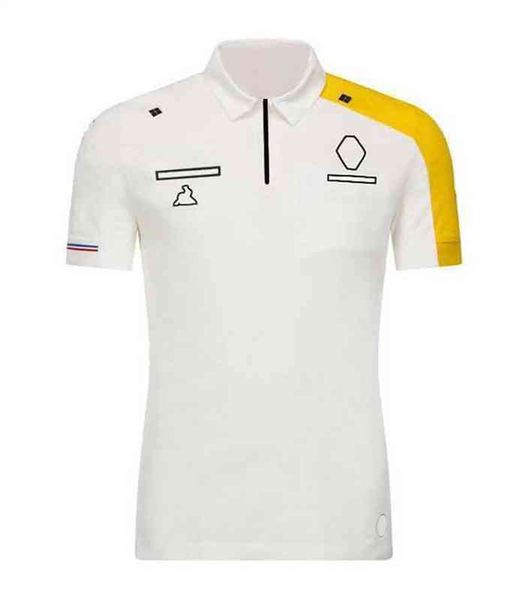 

f1 team racing service polos 2021 new summer men's short-sleeved t-shirt lapel polo shirt car fans custom with paragraph extreme sports, White;black