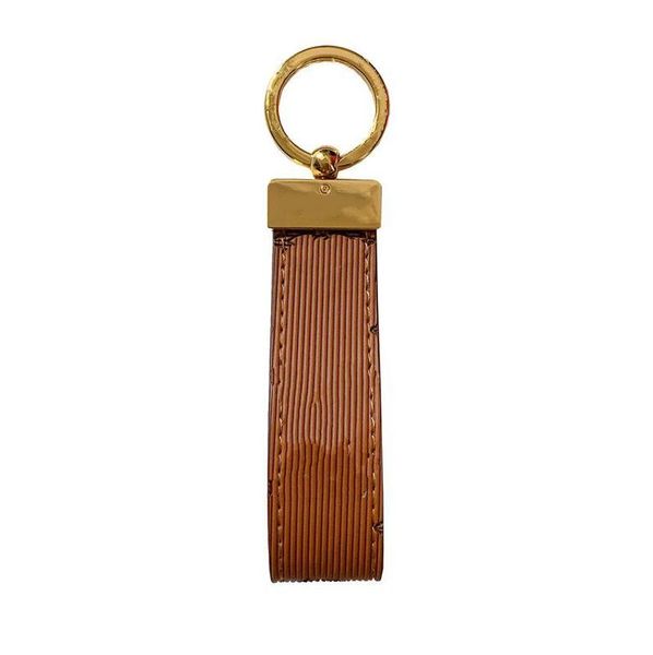 

9 colors pattern keychains men car keyring women buckle keychain handmade leather bags pendant accessories, Silver