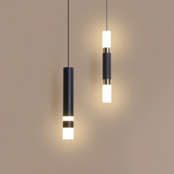 Pendelleuchten Nordic Dekoration LED-Leuchten Designer Couchtisch Bar Nachttisch Schlafzimmer Hängeleuchte Home Innenbeleuchtung BlackPendant