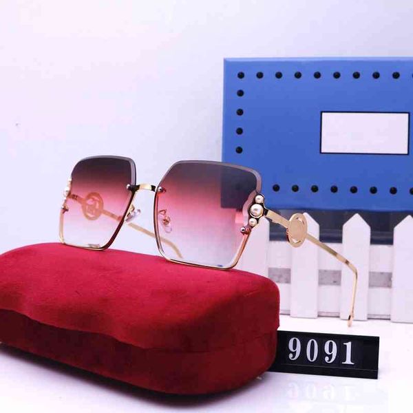 

sunglasses overseas 2022 sunglasses men's and women's frameless travel fashion glasses 9091, White;black