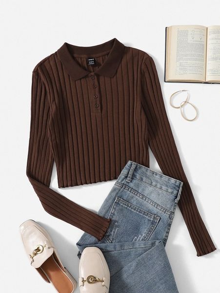 

lettuce trim button half placket z7ni#, White