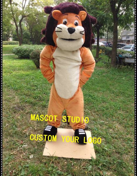 

mascot doll costumelion mascot costume custom fancy costume anime kit mascotte theme fancy dress carnival costume41861, Red;yellow