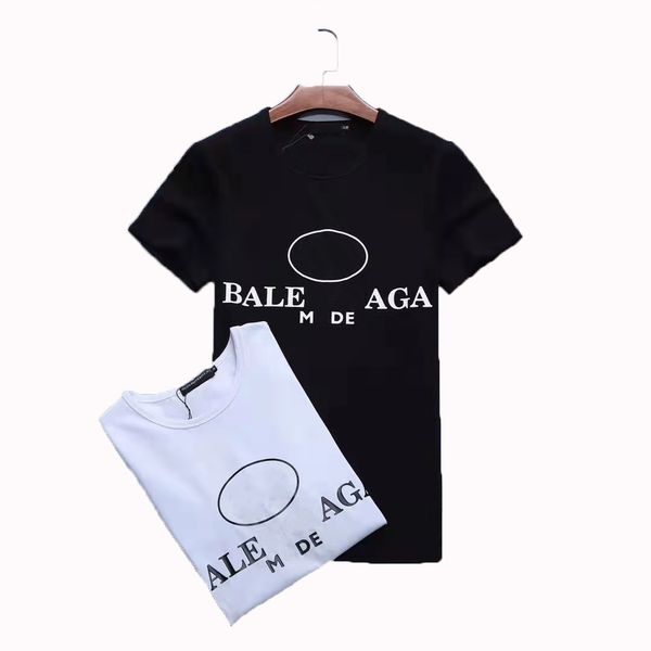 

luxury casual mens t shirt new wear designer short sleeve 100% cotton wholesale black and white size prad tshirt tee size s-6xl, White;black