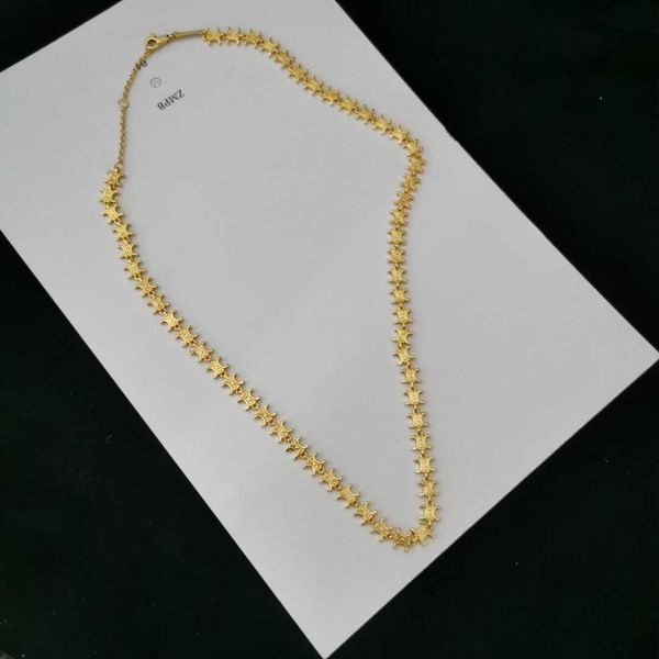 

celins style 22 new triumphal arch clavicle chain bracelet women's medieval temperament high-grade copper plated 24k thick gold necklac, Black
