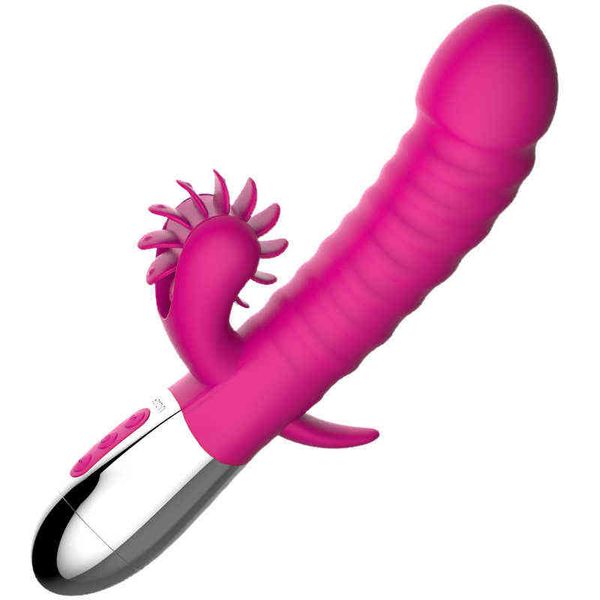 NXY Vibratoren Leten Weibliches Sexspielzeug G-Punkt für Frauen Klitoris Stimulator Rollen Lecken Zunge Vibrator Frau 0406