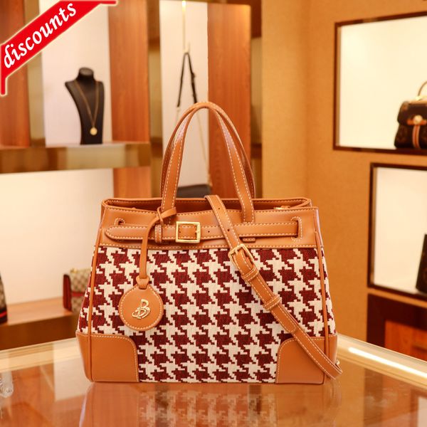 

factory online export designer brand bag handbag new lattice hand simple fort versatile one shoulder net