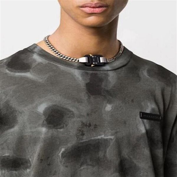 

1017 alyx studio logo fashion metal chain necklace bracelet belts men women hip hop outdoor street accessories festival gift 299r, Silver