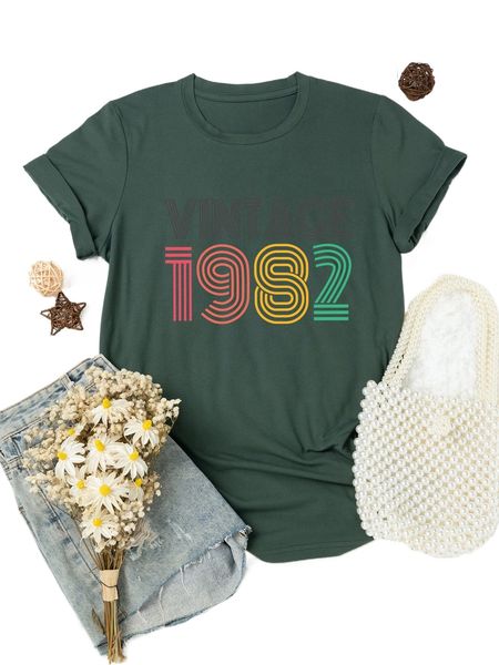 

plus number & letter graphic tee 62en#, Black