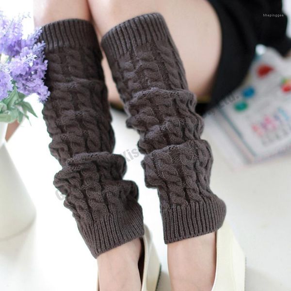 Wholesale- 2022 Feminina a perna de mulheres aquecedor de tricô lã para senhoras cobrem leggings meias de crochet