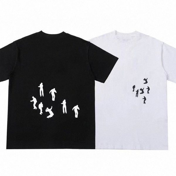 

smuuer fashion men t shrit short sleeve shorts designer tshirts tee grane orinting hip hop tee women loose casual crewneck parachuter asian, White;black