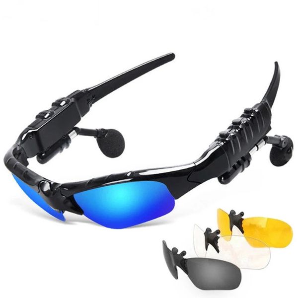 Bluetooth Sonnenbrille Kopfhörer Headset Mode Outdoor Brille Ohrhörer Musik mit Mikrofon Stereo Drahtlose Kopfhörer für iPhone Samsung Xiaomi