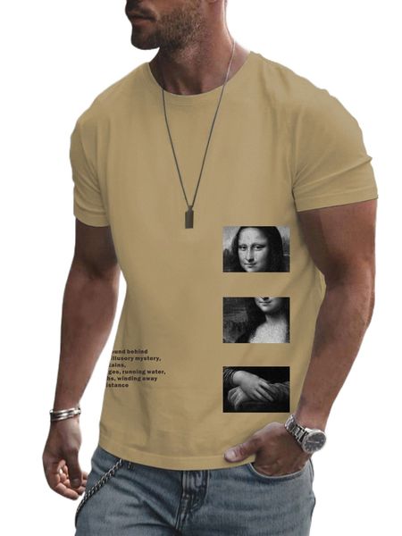 

men figure & slogan graphic tee 239x#, White;black