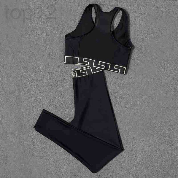 

casual dresses designer fashion split high waist pants letter elastic waistcoat sports women's swimsuit q3di, Black;gray