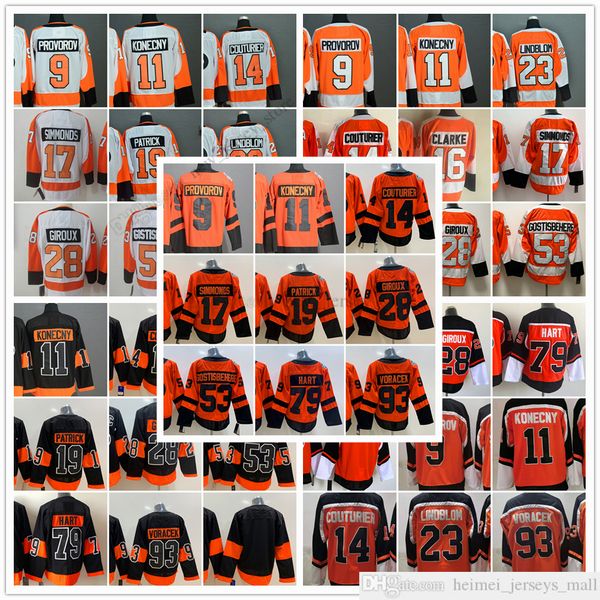

movie ncaa ice hockey wears jerseys stitched 28claudegiroux 53shaynegostisbehere 11traviskonecny 14seancouturier 17waynesimmonds 19nolanpatr, Black