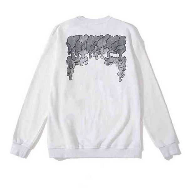 

classic loose mens offs sweatshirts designer fashion hoodies pullover hip hop oil paint back arrow x men women hooded casual hoodie jackets, Black
