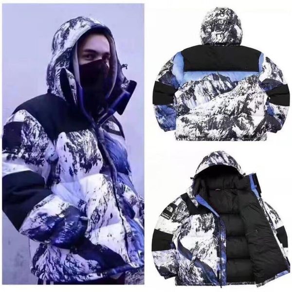 

22ss winter fashion men's women's down cotton jackets brands casual warm cotton padded clothes designer jacket, Black