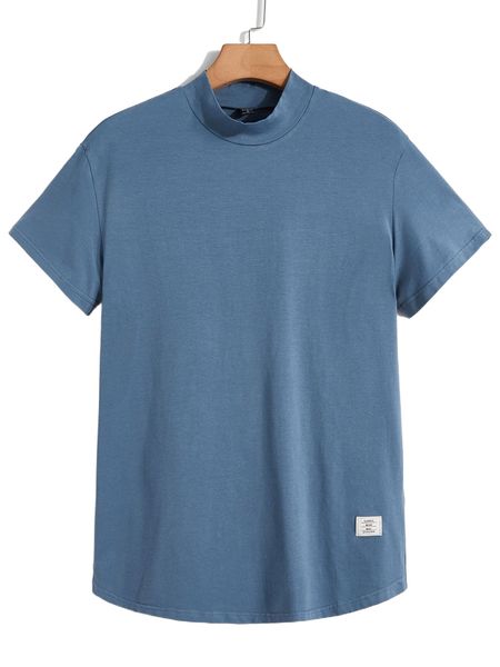 

men patch detail tee n66w#, White;black