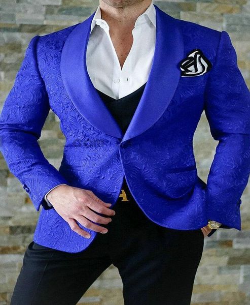 Novo noivo Tuxedos Butterfly Jacquard tecelando o padrão tridimensional em relevo masculino de blazer masculino de vestido de noiva roupas de baile de casal de camadas poliéster algodão de poliéster