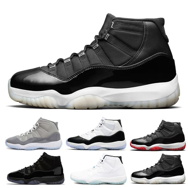 

jumpman 11s 11 basketball shoes legend blue concord jubilee bred cap and gown prom night gamma metallic silver tint cool grey sports sneaker