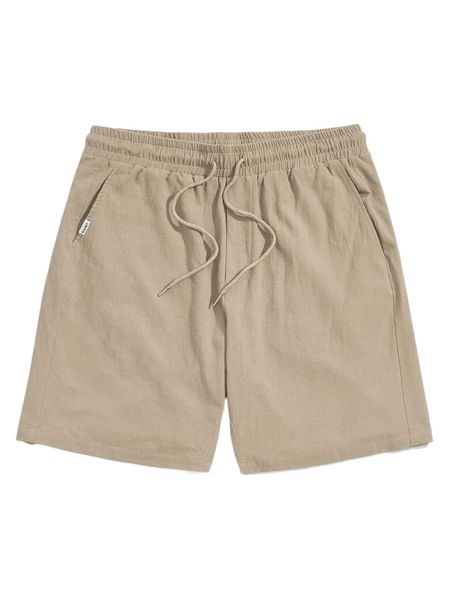 

men letter patched detail drawstring waist shorts q0ti#, White;black