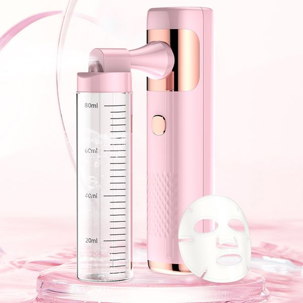

airbrush nano facial steamer fog mist sprayer high pressure water oxygen air compressor spray gun skin moisturizing beauty care