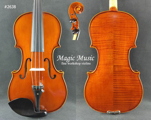 

selected antonio stradivarius 1715 violin size 4/4 #2638 with 16 years old siberian spruce low price