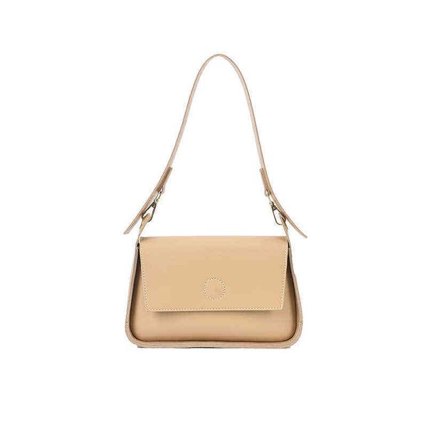 

2021 new arrivals women's cross body bag for female pu leather white or yellow solid color design foreign style bag g220524