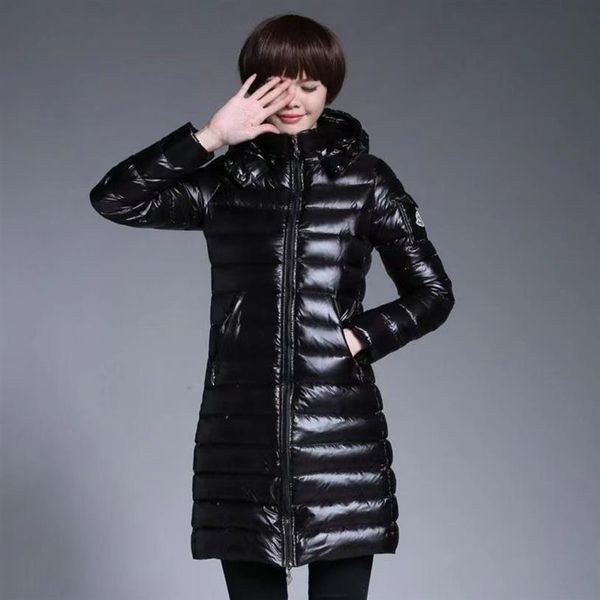

designer luxury monclair classic winter women jackets women down fashion hip hop cap pattern print coats outdoor warm casual coat279s, Black
