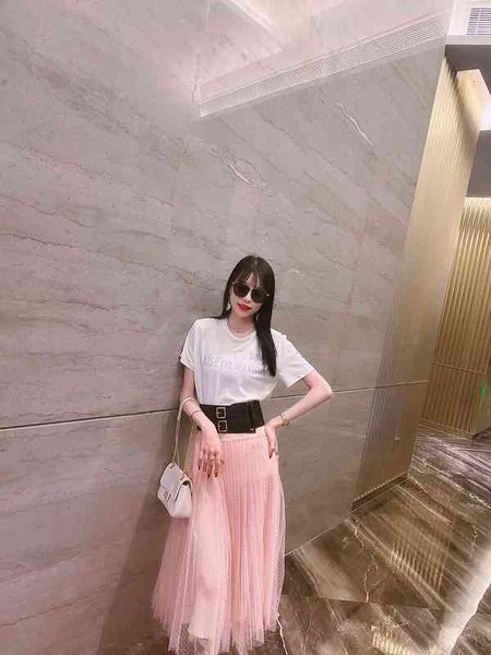 

designer fashion mesh flocking polka dot high waist skirt women's mid length high waist fluffy formal party skirt pleated adult, Black