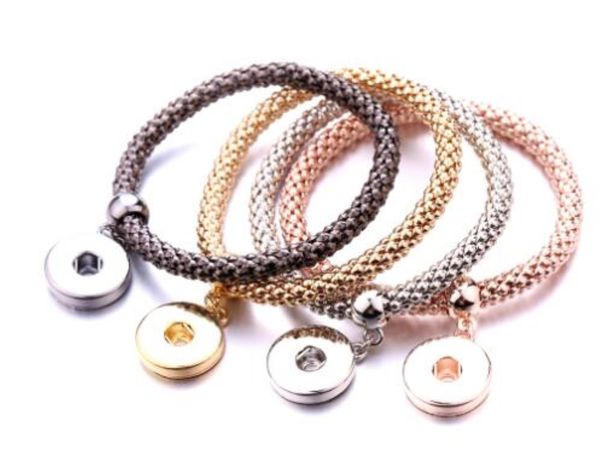 BOOM LIFE NOVA pulseira Snap para mulheres FIT DIY 18mm Snap Jewelry Buttons el￡sticos Jewe Jllxub