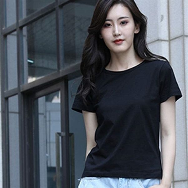 

t shirt women clothes fashion tee fashion cotton ladies red tee shirt 210311, White