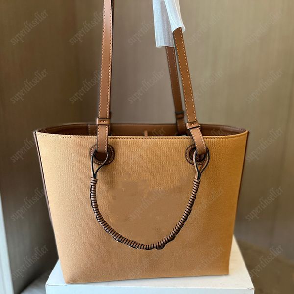 Frauen Totes Bag Stickerei Umhängetaschen Hochwertige Leinwand Umhängetasche Mode Handtasche Große Kapazität Pochehtte Lederband Aktentaschen Buch Loptop Tote Geldbörse