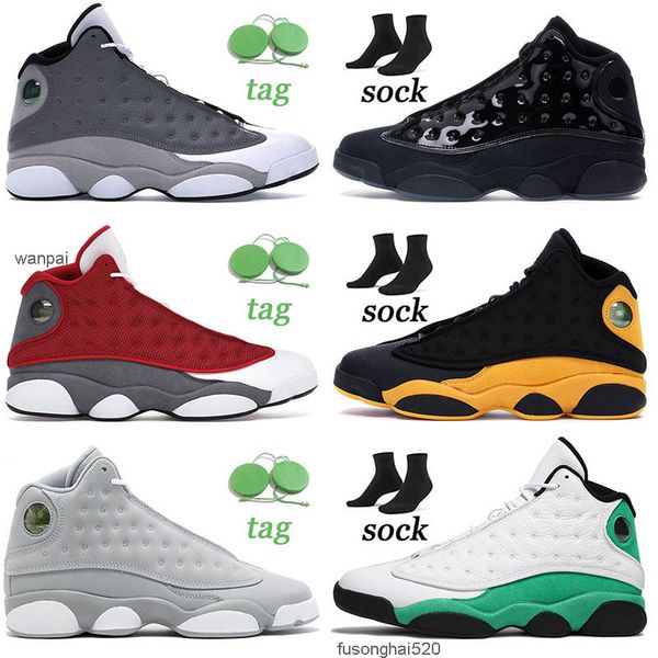 

2021 jumpaman basketball shoes 13 13s atmosphere grey black cat hyper playoffs italy blue cap and gown womens mens breathable