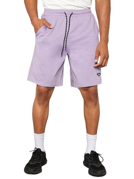 

men letter patched detail drawstring waist bermuda shorts d8nx#, White;black