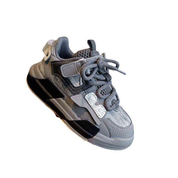 

children autumn winter touch strap sneakers baby toddler little big kids footwear boys girls school warm casual shoes g220810, Black;red