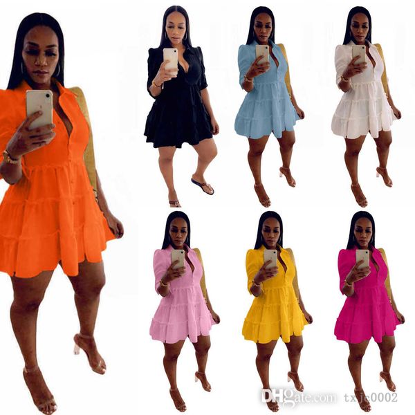 

retail womens shirt dress long sleeve vestidos luxury designer dresses street large size party skirt clothing, Black;gray